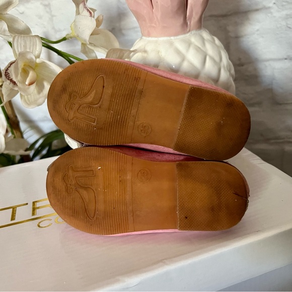Pink Faux Suede Flats - Picture 8 of 8